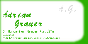 adrian grauer business card